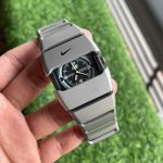 RC Nikee Chain Watch for Men – Stylish Black & Silver Sports & Casual Wrist Watch